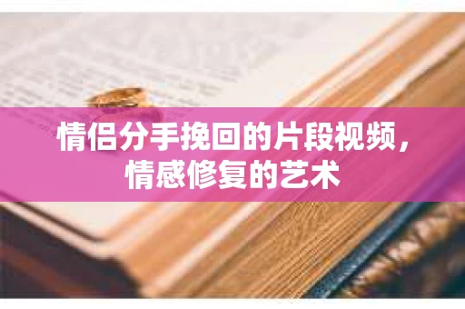 情侣分手挽回的片段视频，情感修复的艺术