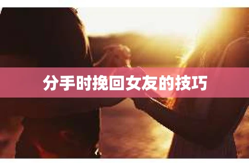 分手时挽回女友的技巧