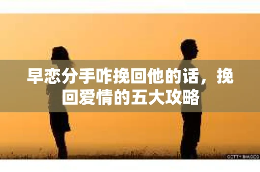 早恋分手咋挽回他的话，挽回爱情的五大攻略