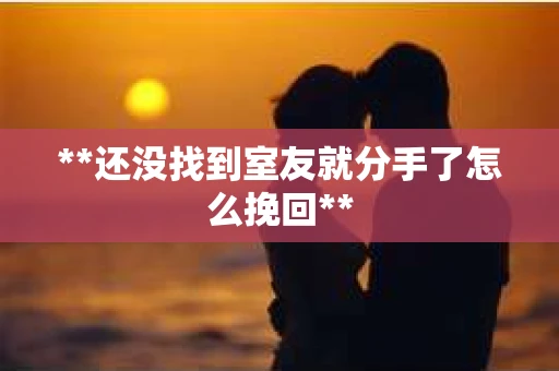 **还没找到室友就分手了怎么挽回**