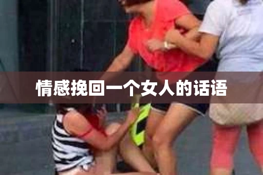 情感挽回一个女人的话语