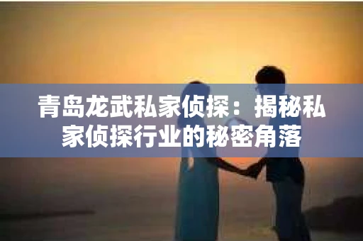青岛龙武私家侦探：揭秘私家侦探行业的秘密角落