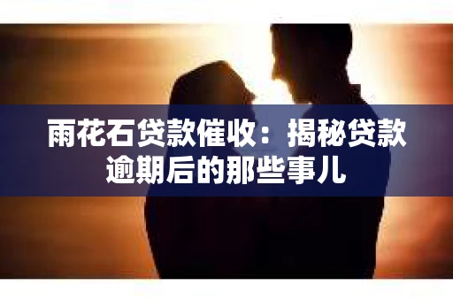 雨花石贷款催收：揭秘贷款逾期后的那些事儿