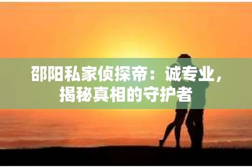 邵阳私家侦探帝：诚专业，揭秘真相的守护者
