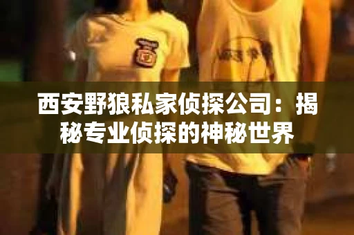 西安野狼私家侦探公司：揭秘专业侦探的神秘世界