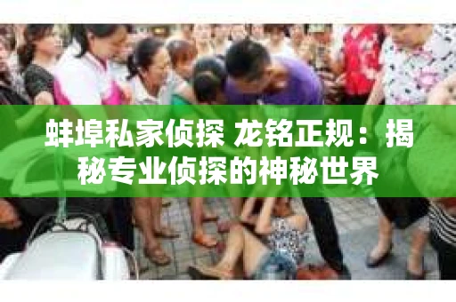 蚌埠私家侦探 龙铭正规：揭秘专业侦探的神秘世界