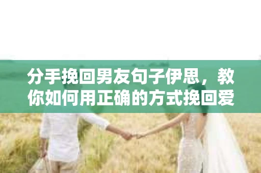 分手挽回男友句子伊思，教你如何用正确的方式挽回爱情